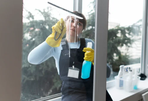Nettoyage de vitres intérieures et extérieures au Perrier